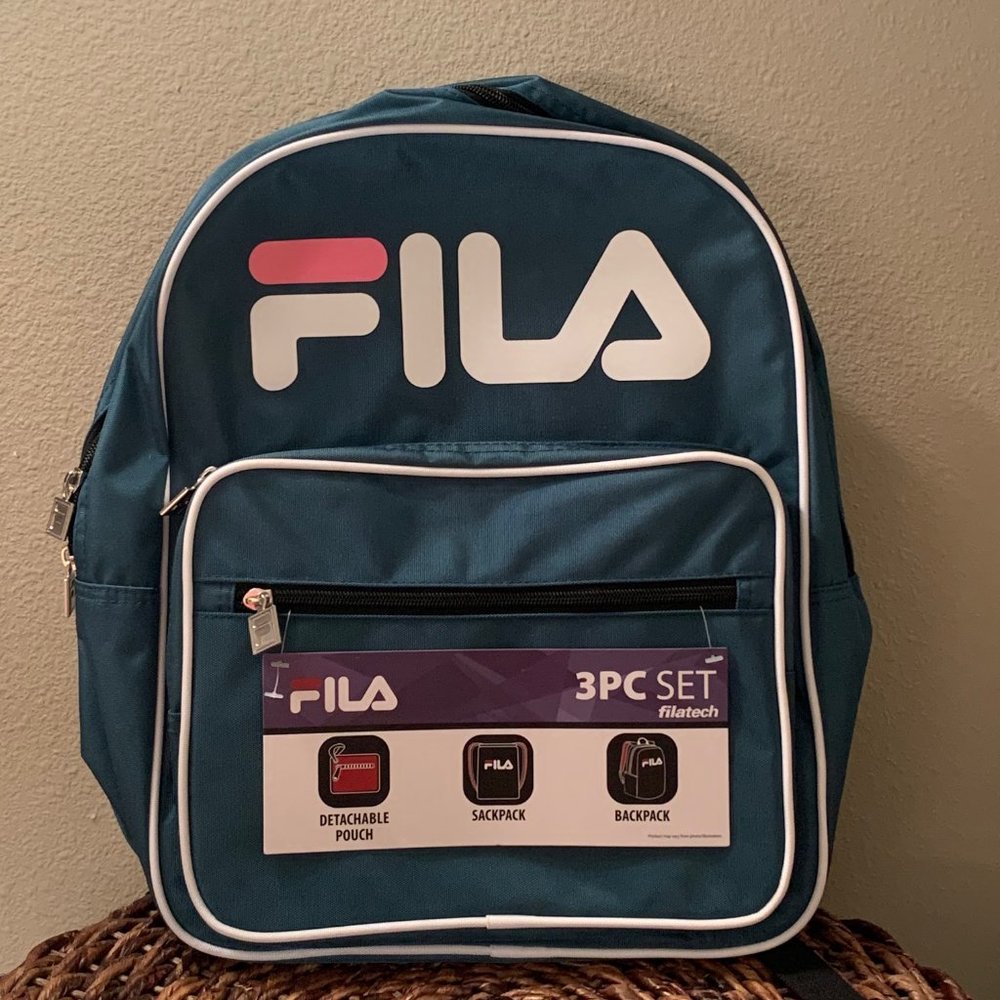 FILA Tech Patricia Backpack 3pc Set - NWT